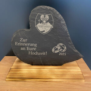 Schieferaufsteller Herzform